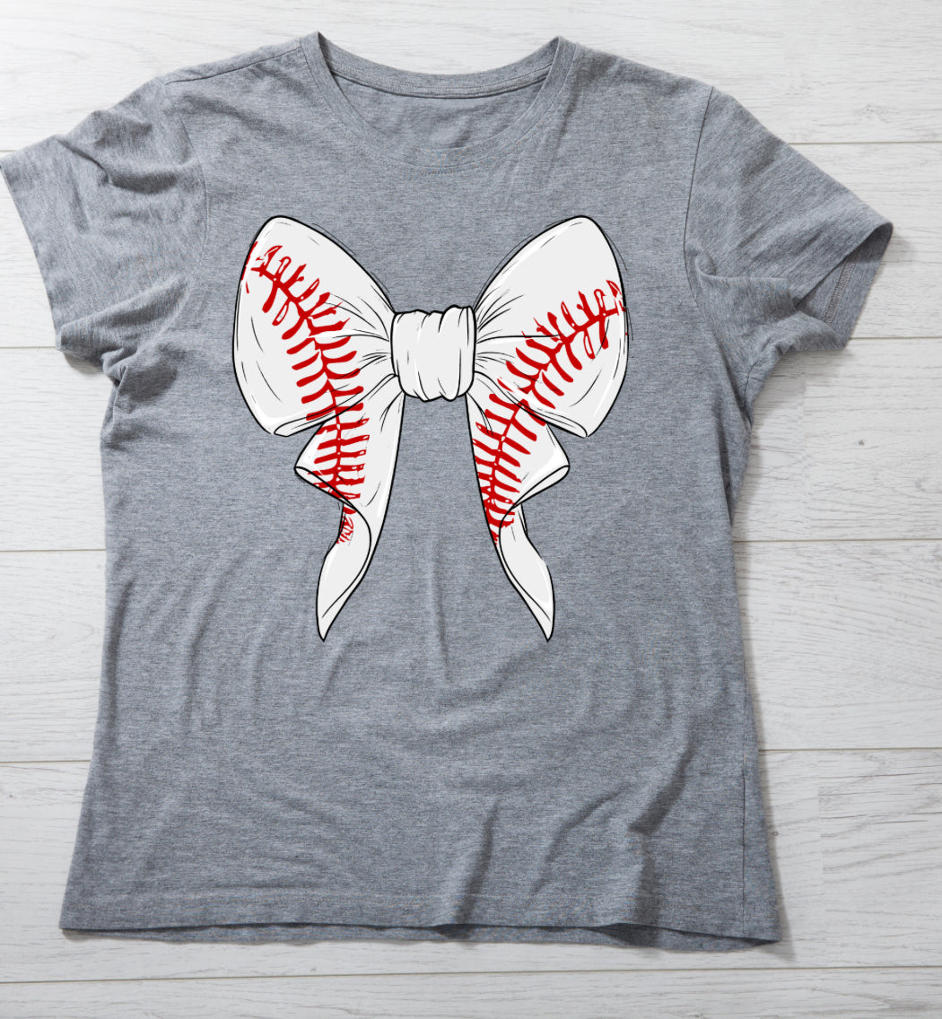 Baseball Bow  T-Shirt