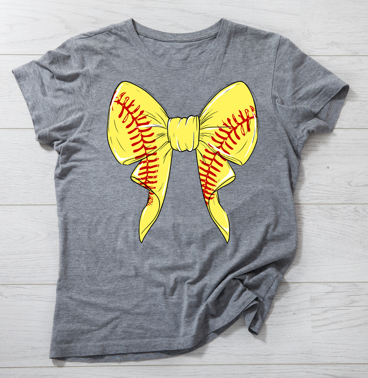 Baseball Bow  T-Shirt