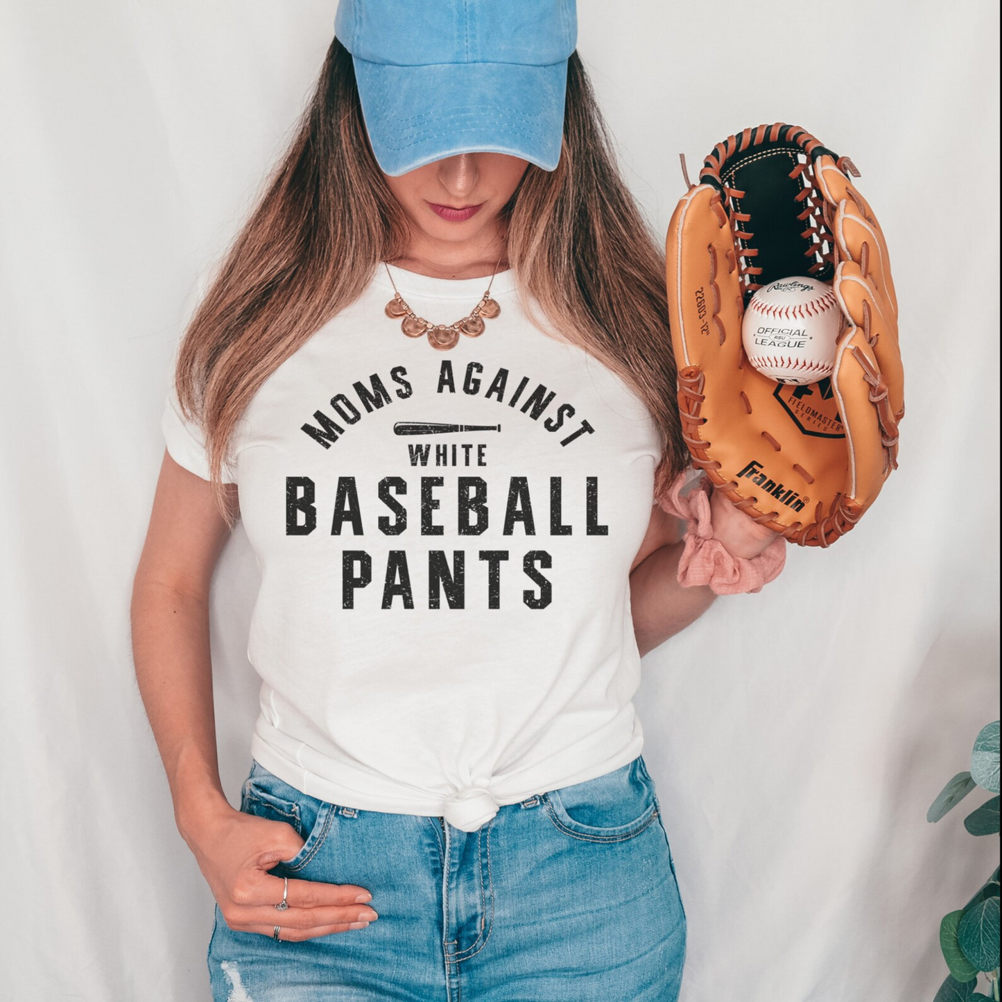 Moms Against White Baseball Pants