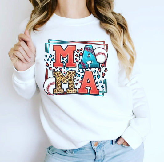 Mama Baseball CREWNECK