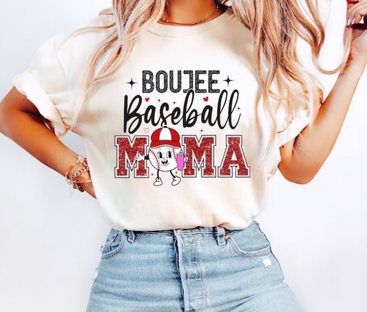 BOUJEE BASEBALL MAMA T-SHIRT